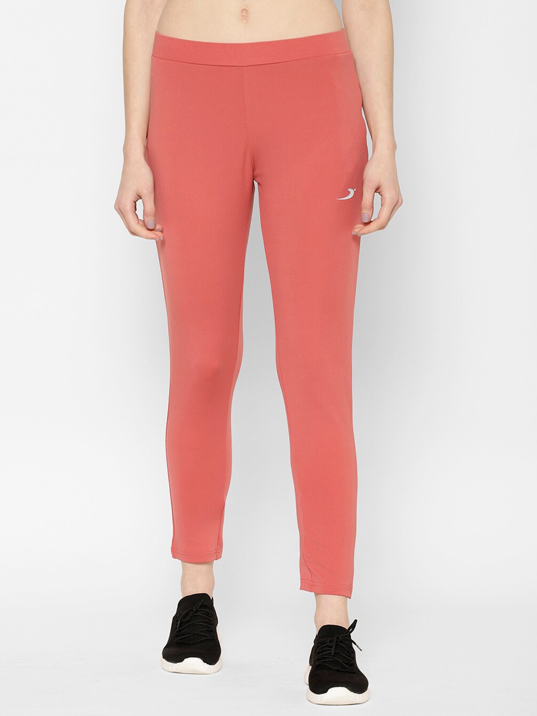 

SAPPER Women Pink Solid Slim-Fit Track Pants, Orange