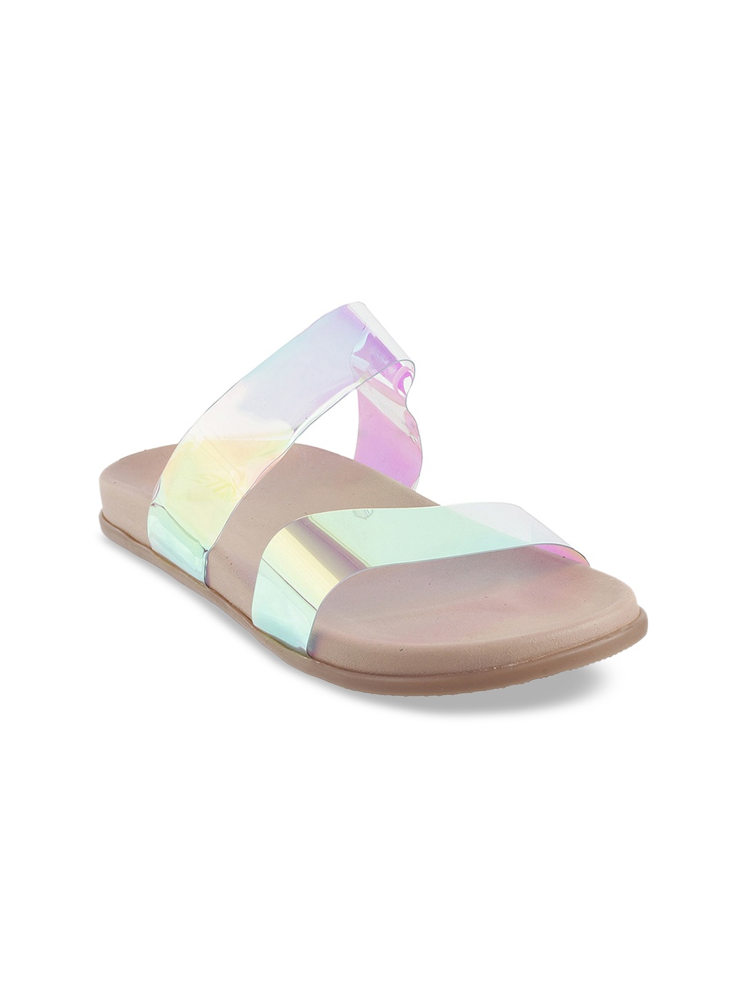 

Metro Women Multicoloured Solid Open Toe Flats, Multi
