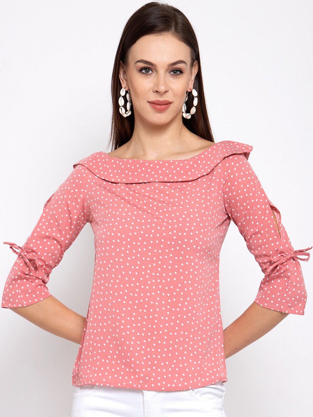 

Style quotient Pink Printed Top