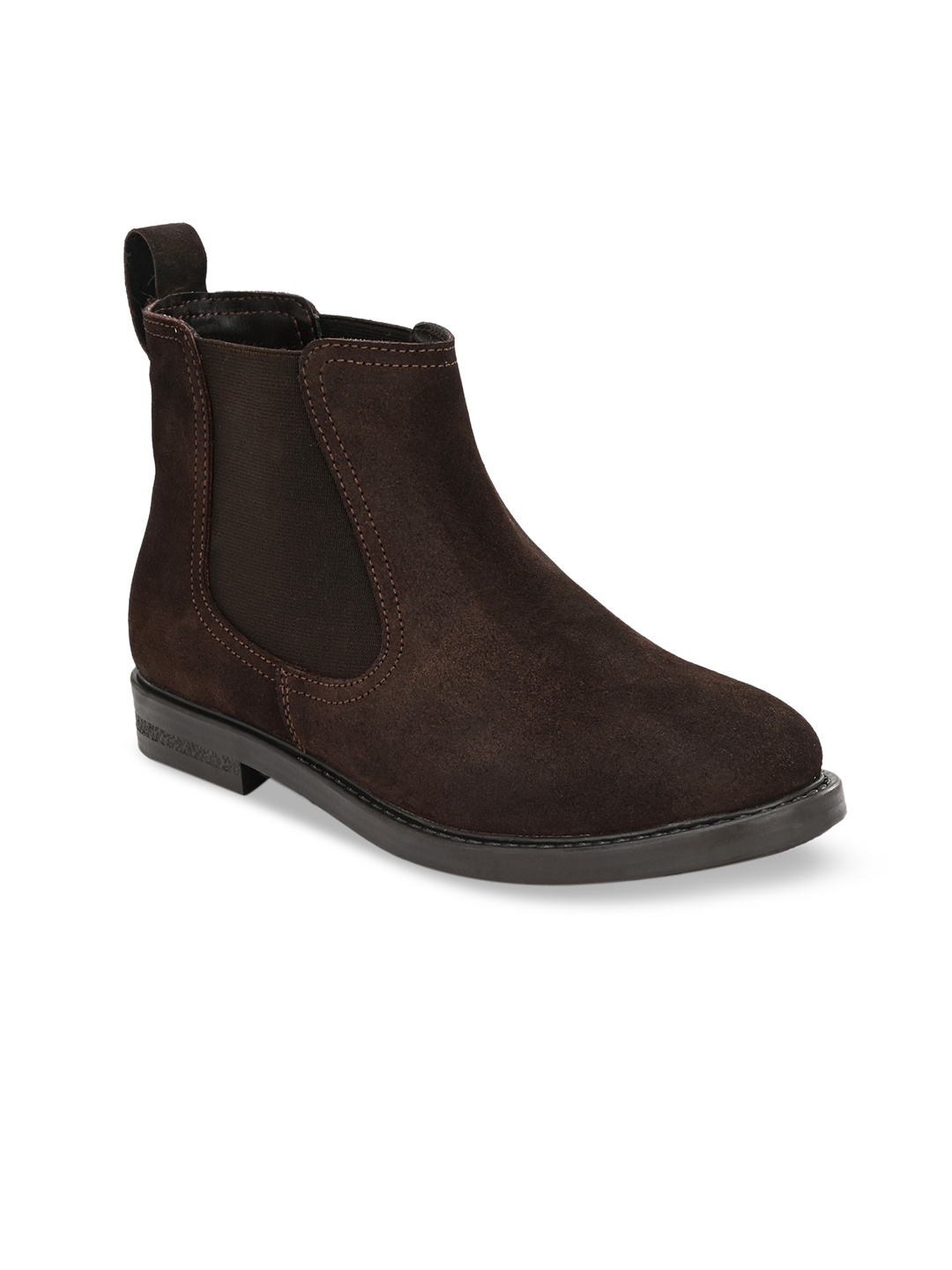 

Carlo Romano Women Brown Suede Solid Flat Boots