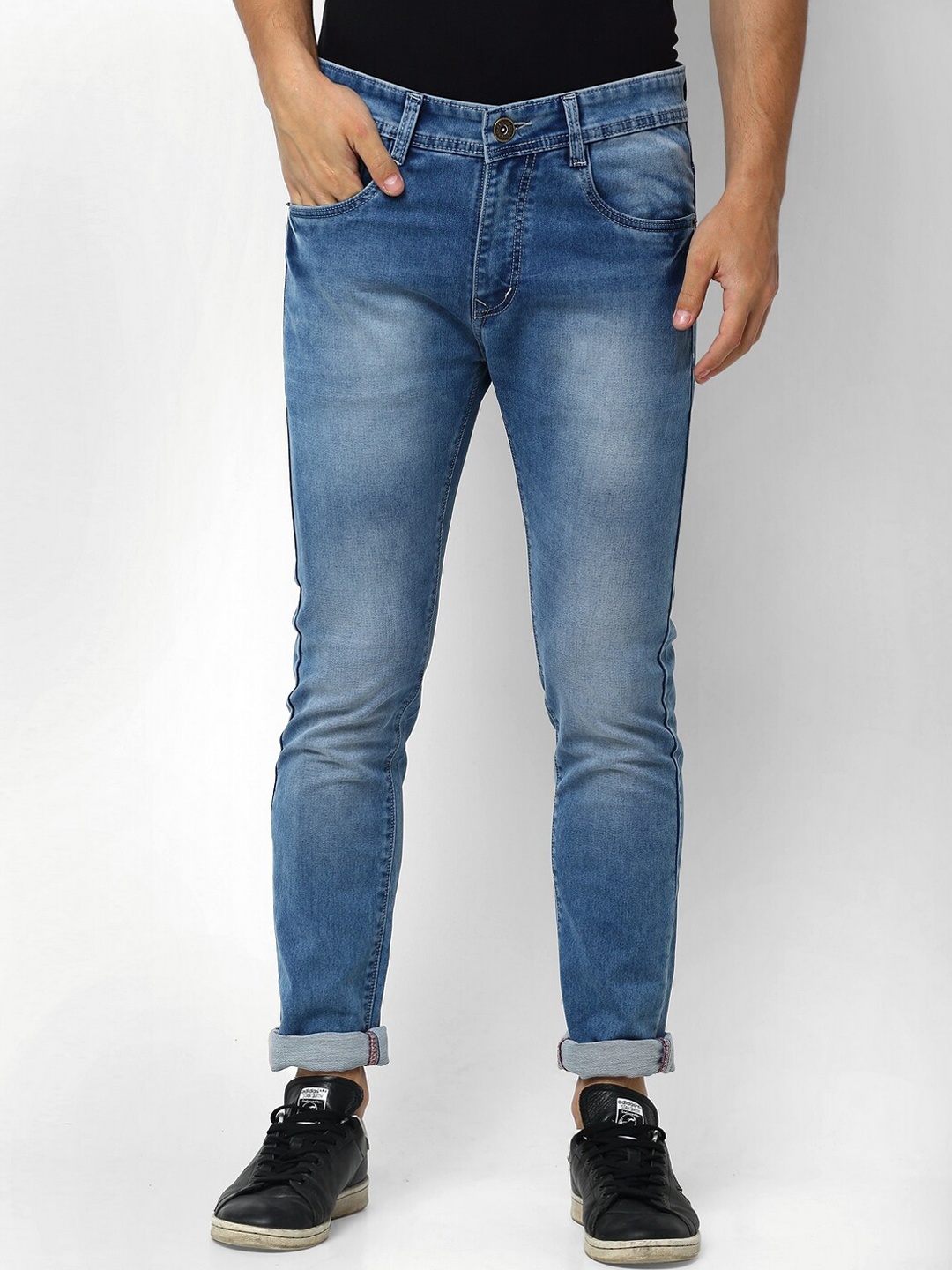 

Rodamo Men Blue Slim Fit Mid-Rise Clean Look Jeans
