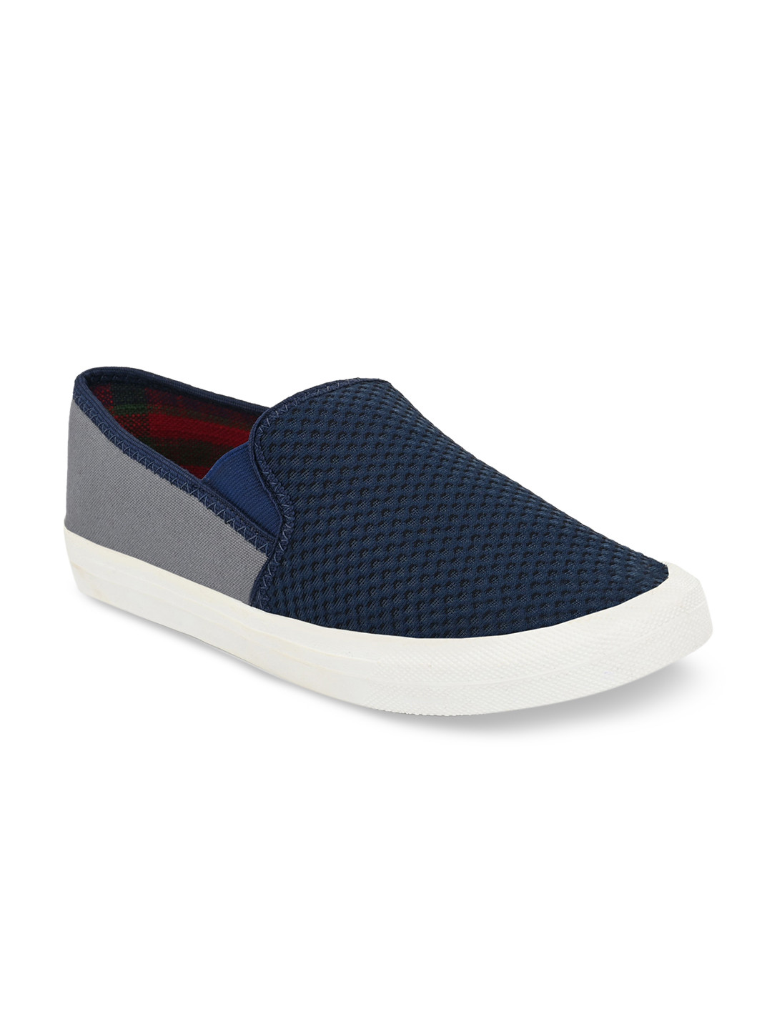 

Ferraiolo Men Navy Blue Slip-On Sneakers