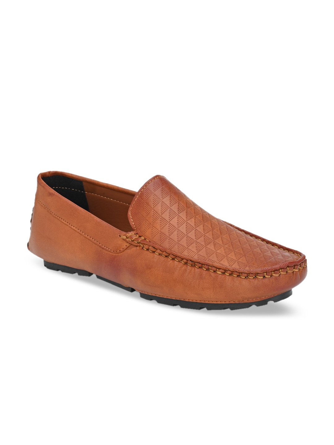 

Ferraiolo Men Brown Textured Loafers