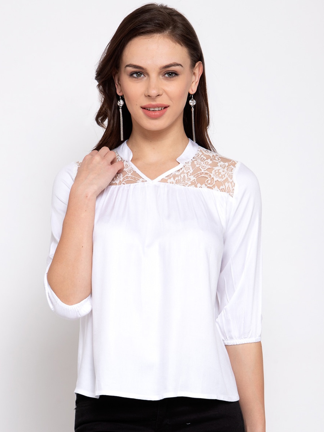 

Style Quotient White Regular Top