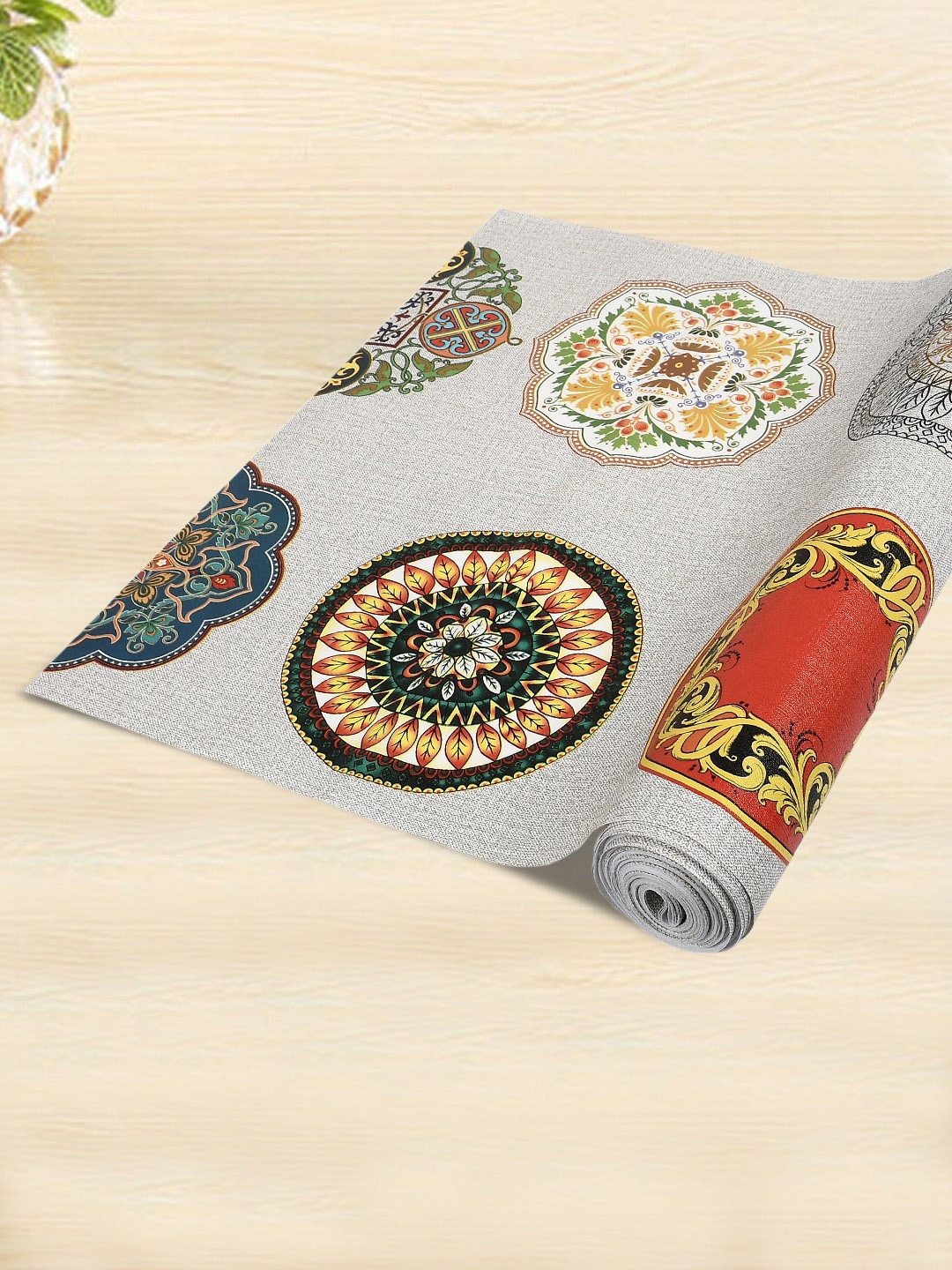 

Kuber Industries Grey & White Printed Wardrobe Kitchen Drawer Shelf Liner