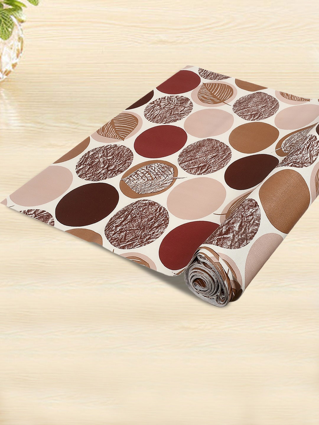 

Kuber Industries Brown & White Printed Wardrobe Kitchen Drawer Shelf Liner