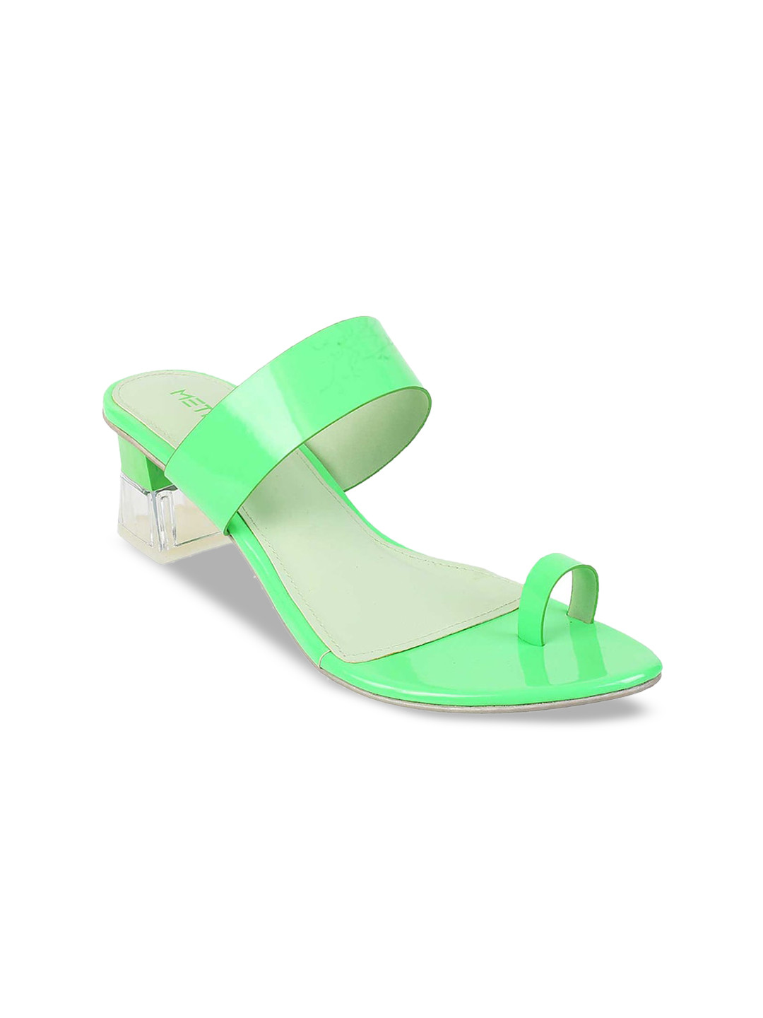 

Metro Women Green Solid Block Heels