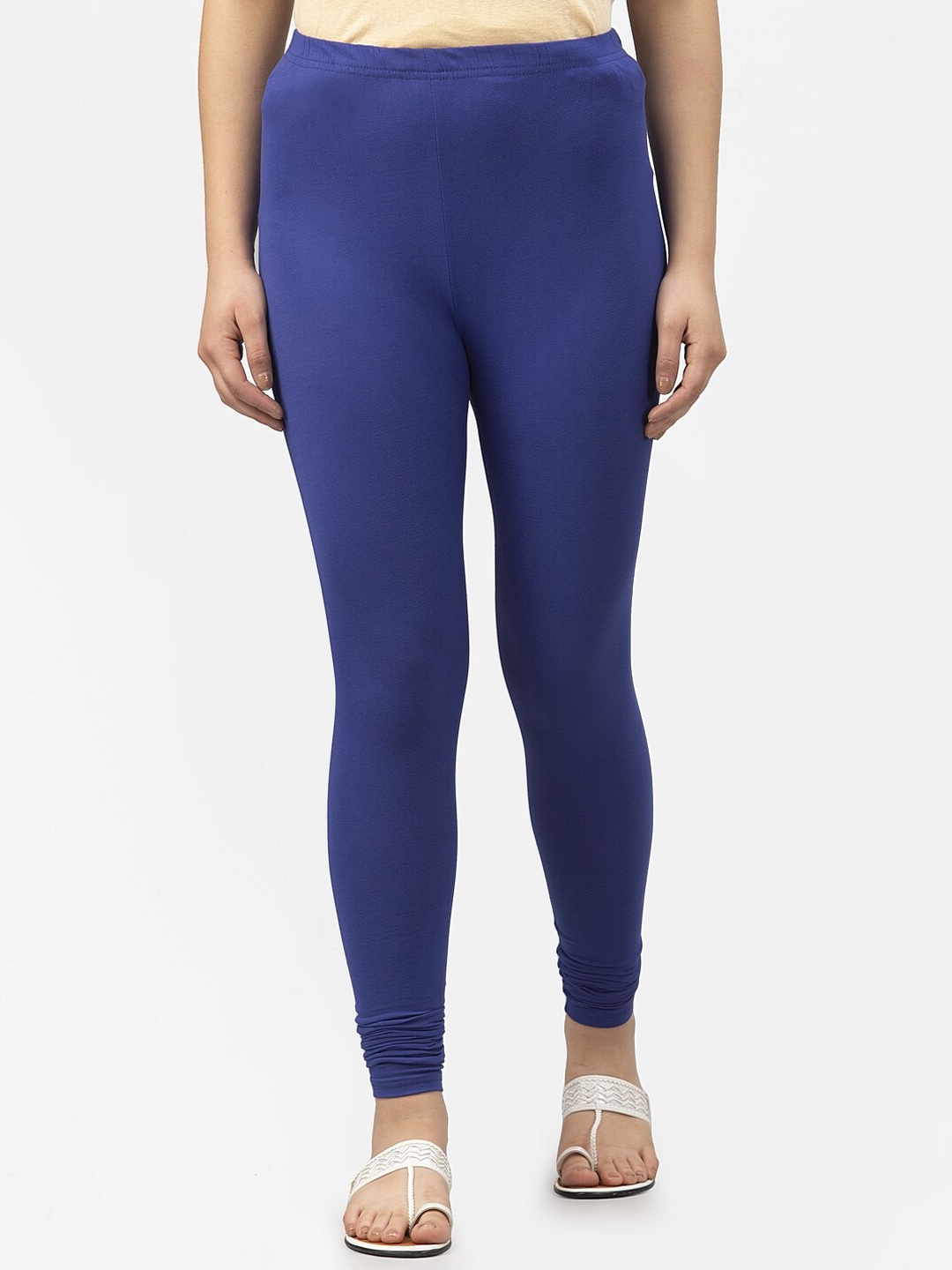 

Style Quotient Women Blue Solid Ankle-Length Leggings