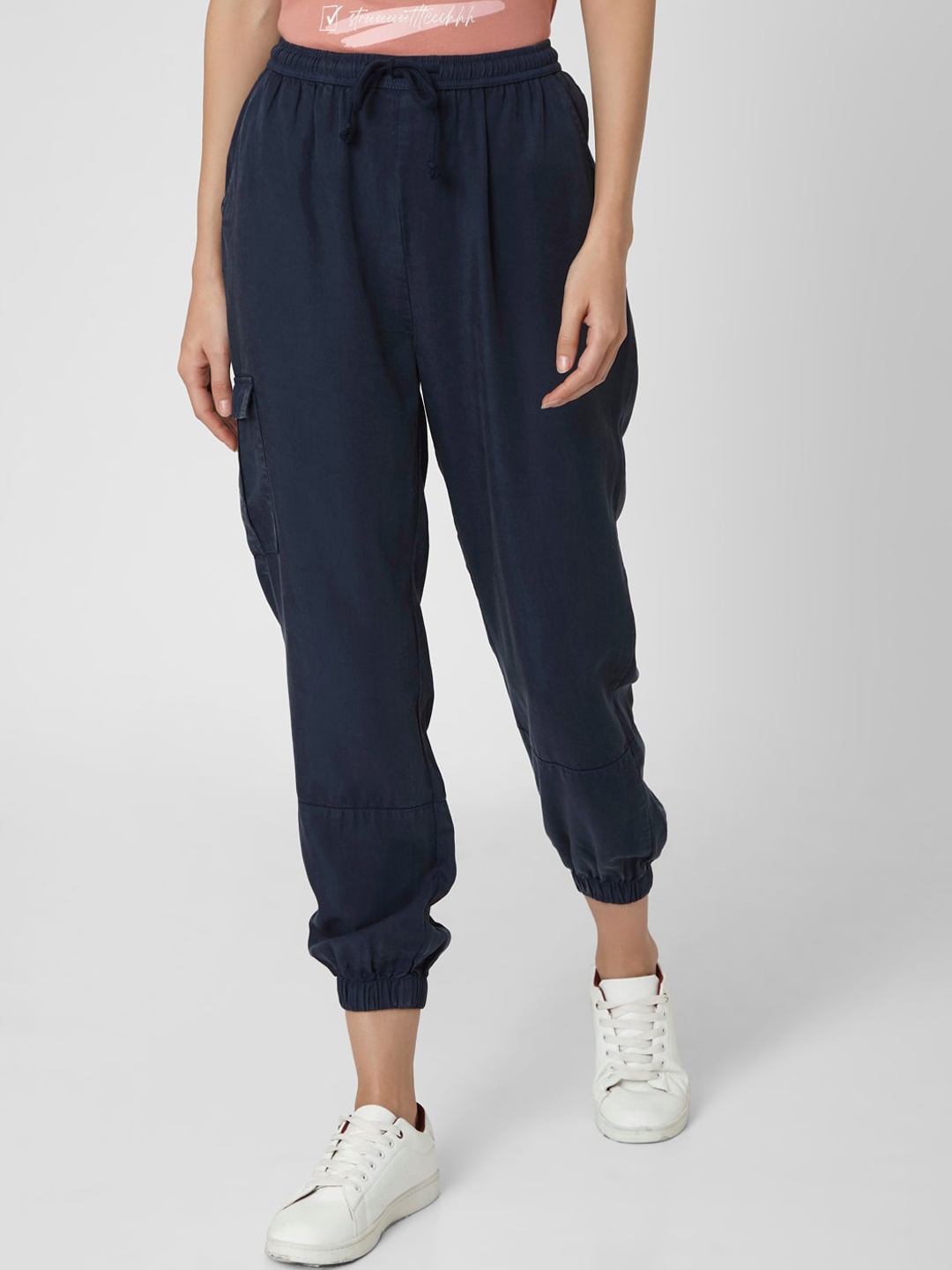 

Vero Moda Women Blue Loose Fit Solid Joggers