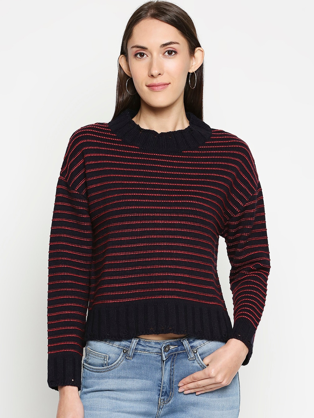 

People Women Navy Blue Striped