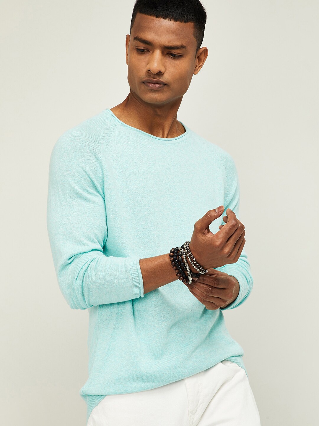 

Bossini Men Blue Solid, Teal