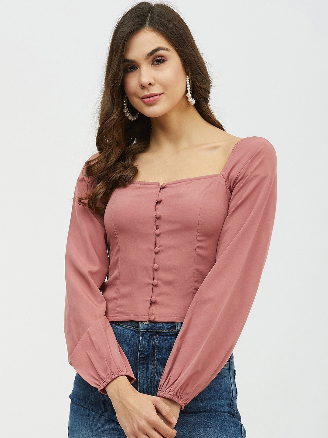 

Harpa Women Pink Solid Top