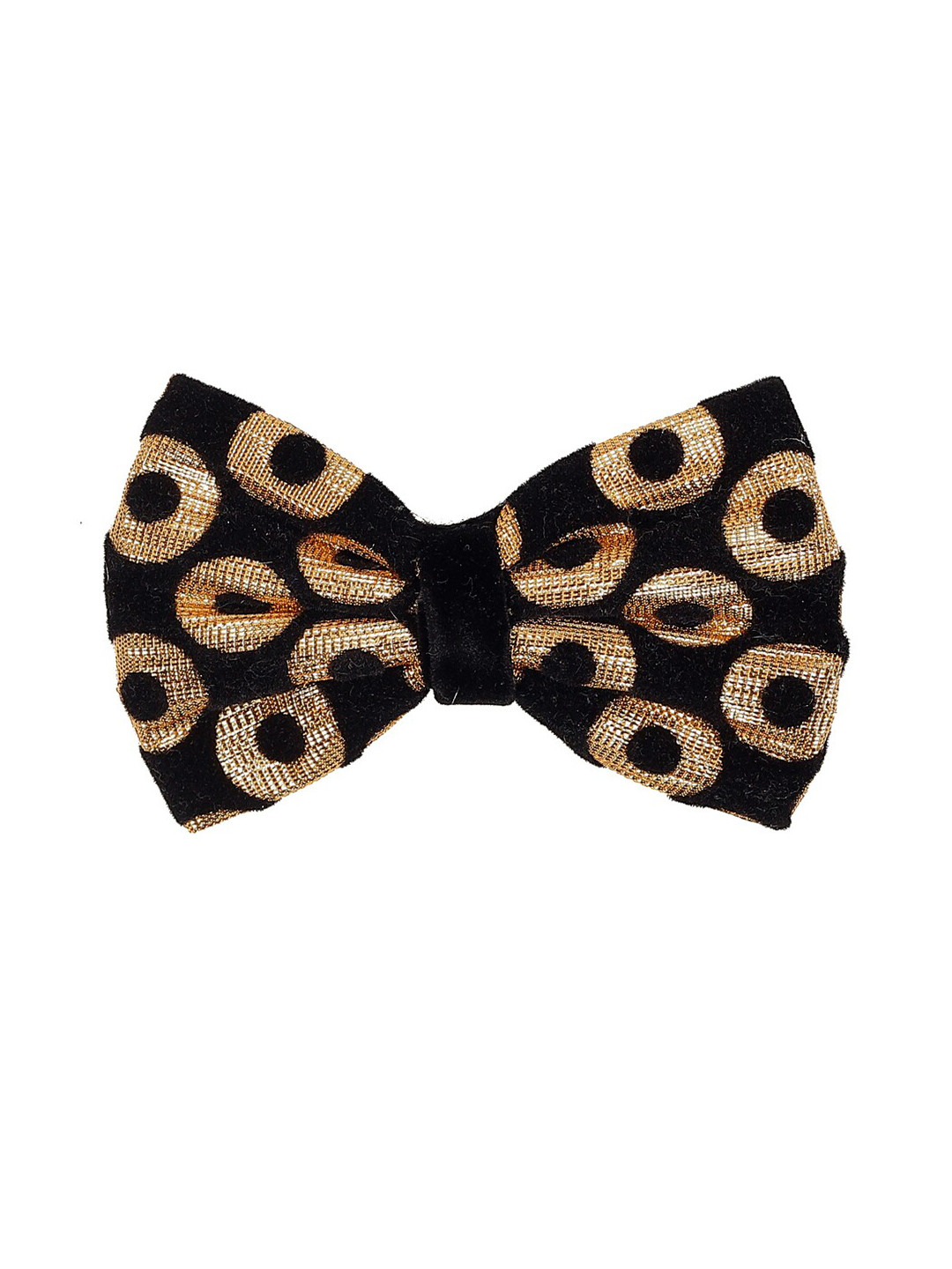 

ONE on ONE Women Black & Gold Bow Hair Clip