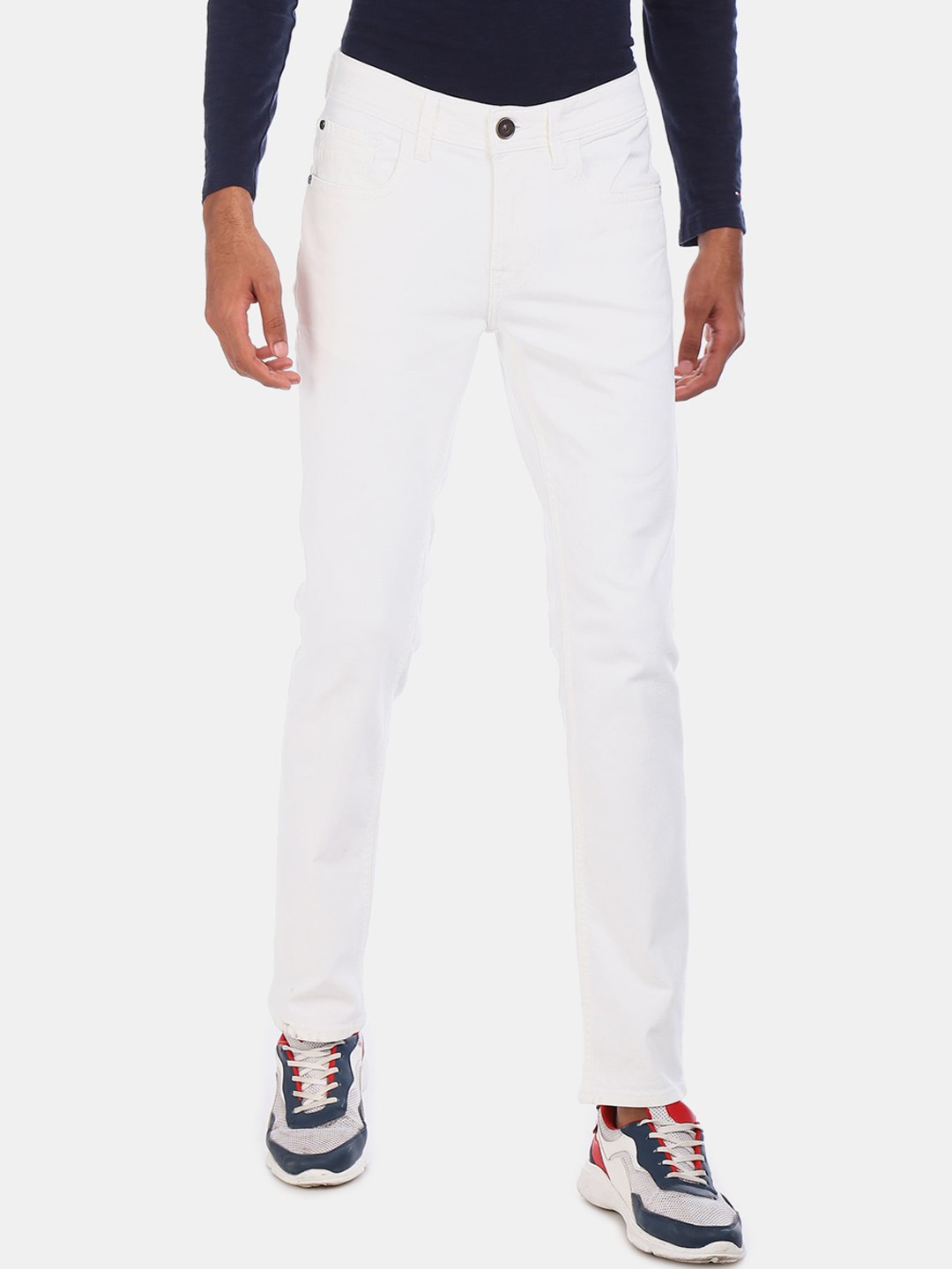 

Colt Men White Regular Fit Jeans