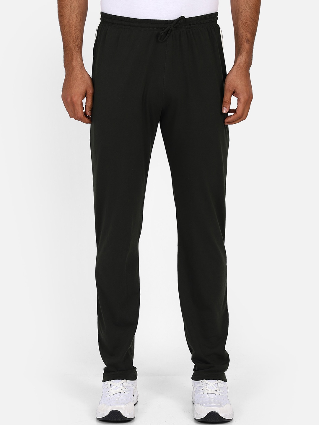 

PROTEENS Men Black Solid Slim-Fit Track Pants
