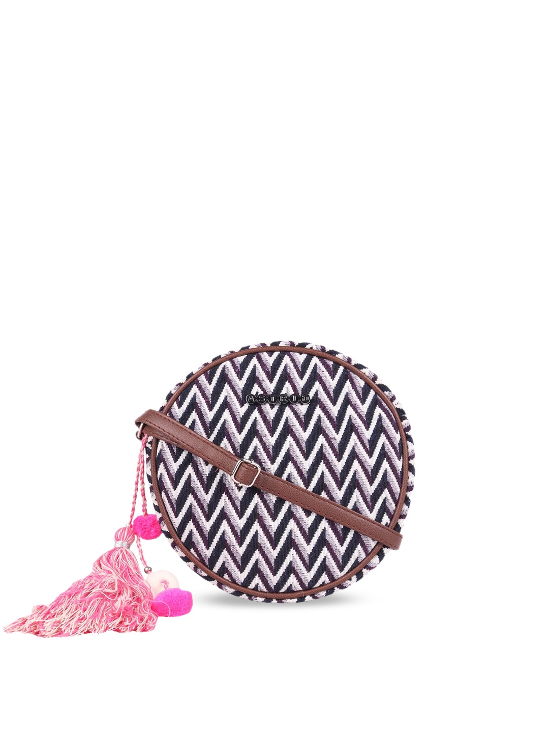 

ASTRID Purple Self Design Sling Bag