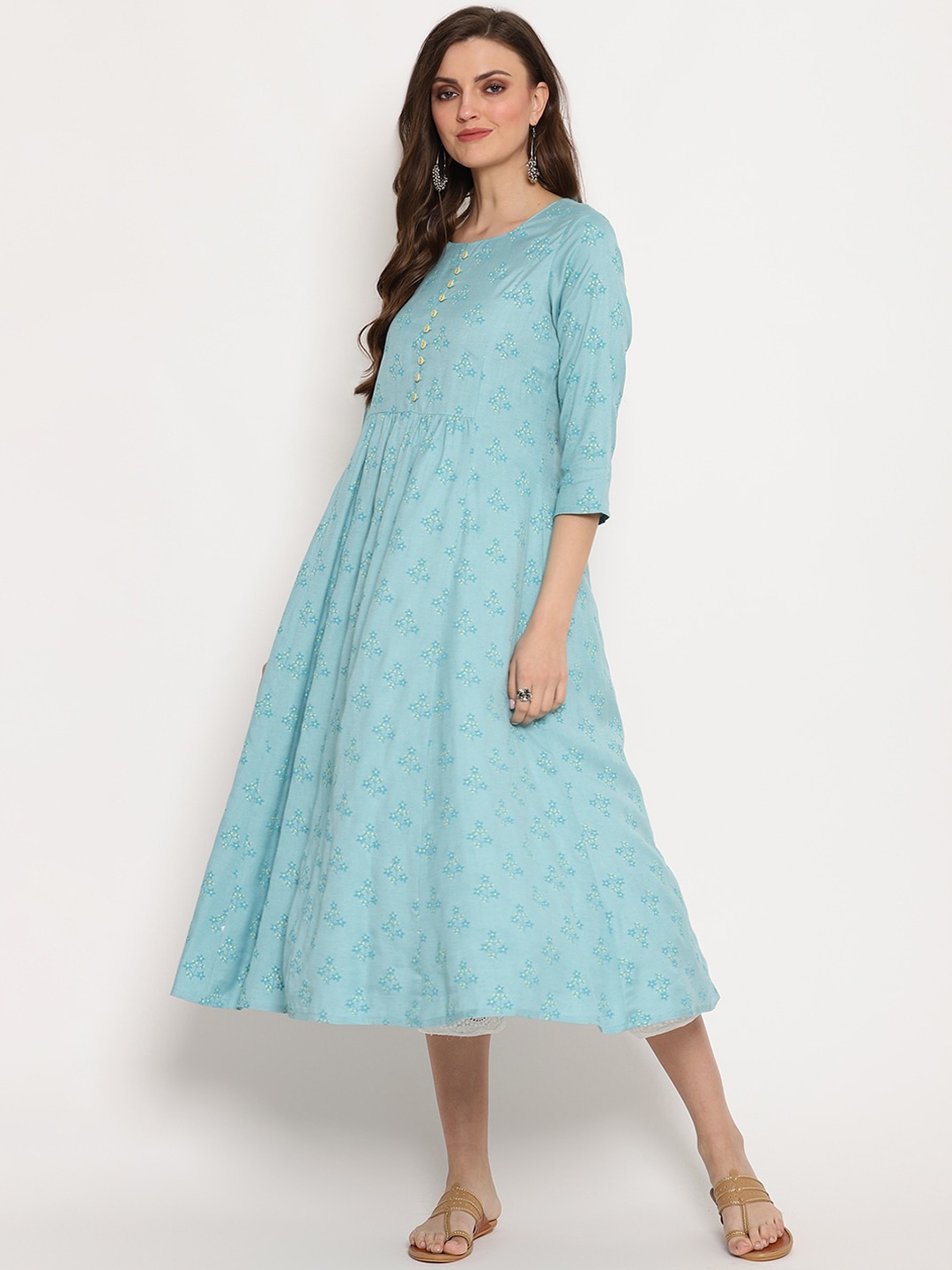 

Ramas Women Blue Printed Anarkali Kurta