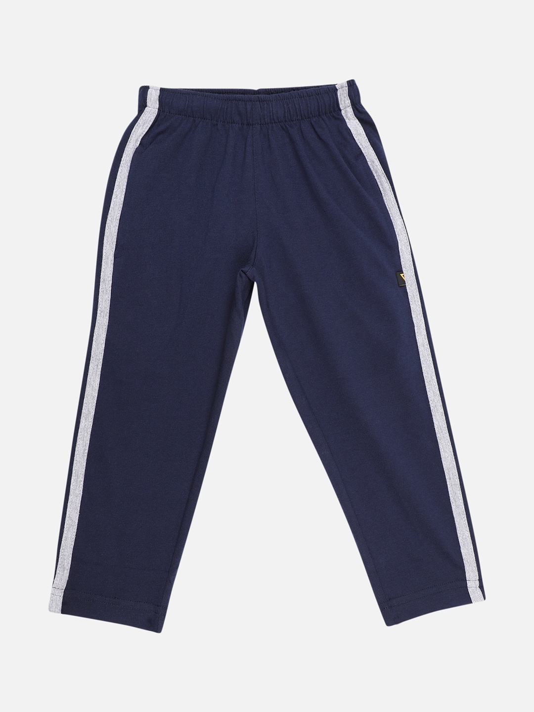 

PROTEENS Boys Navy Blue Solid Straight-Fit Track Pants