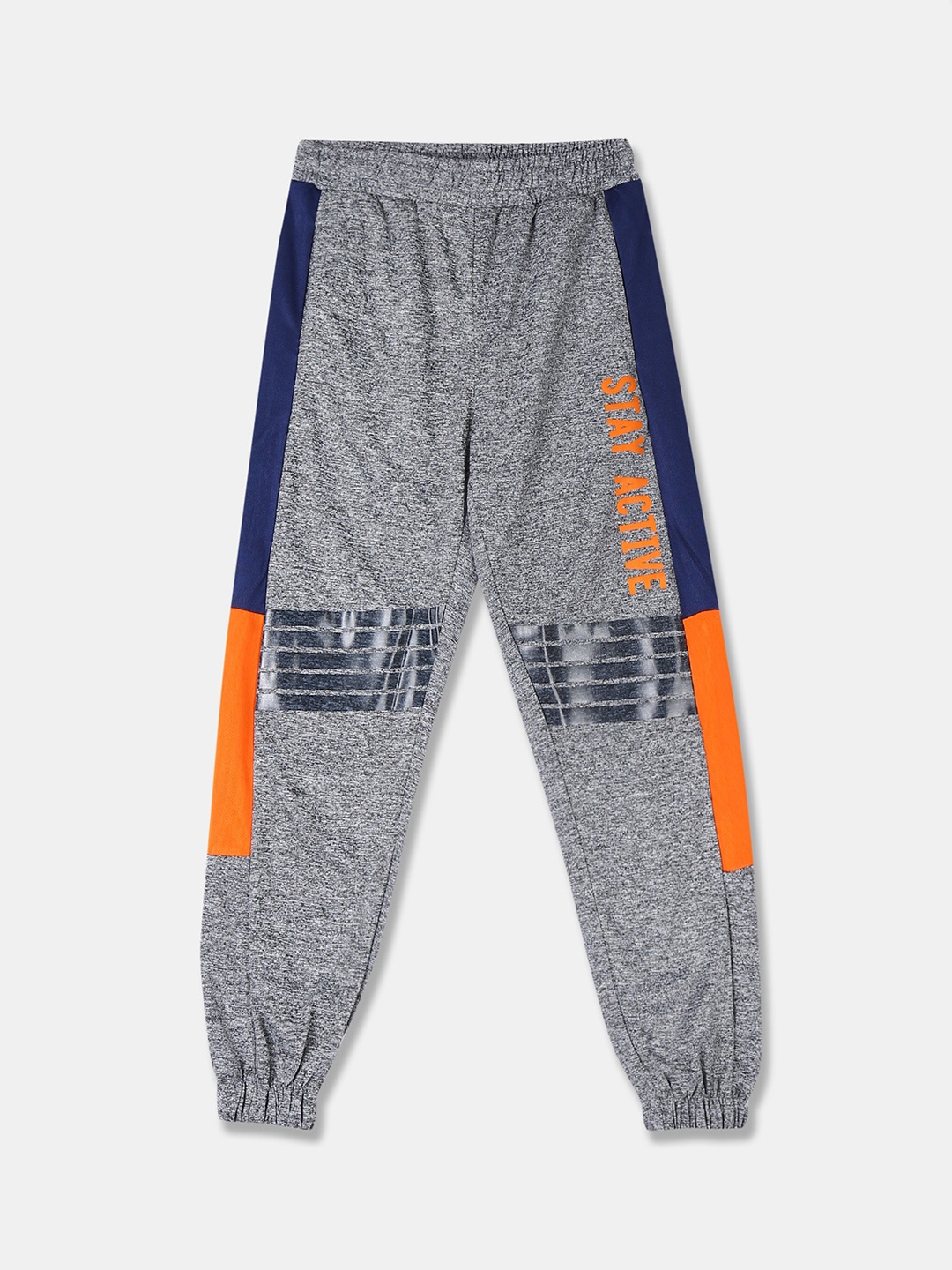 

Cherokee Boys Grey & Blue Solid Joggers