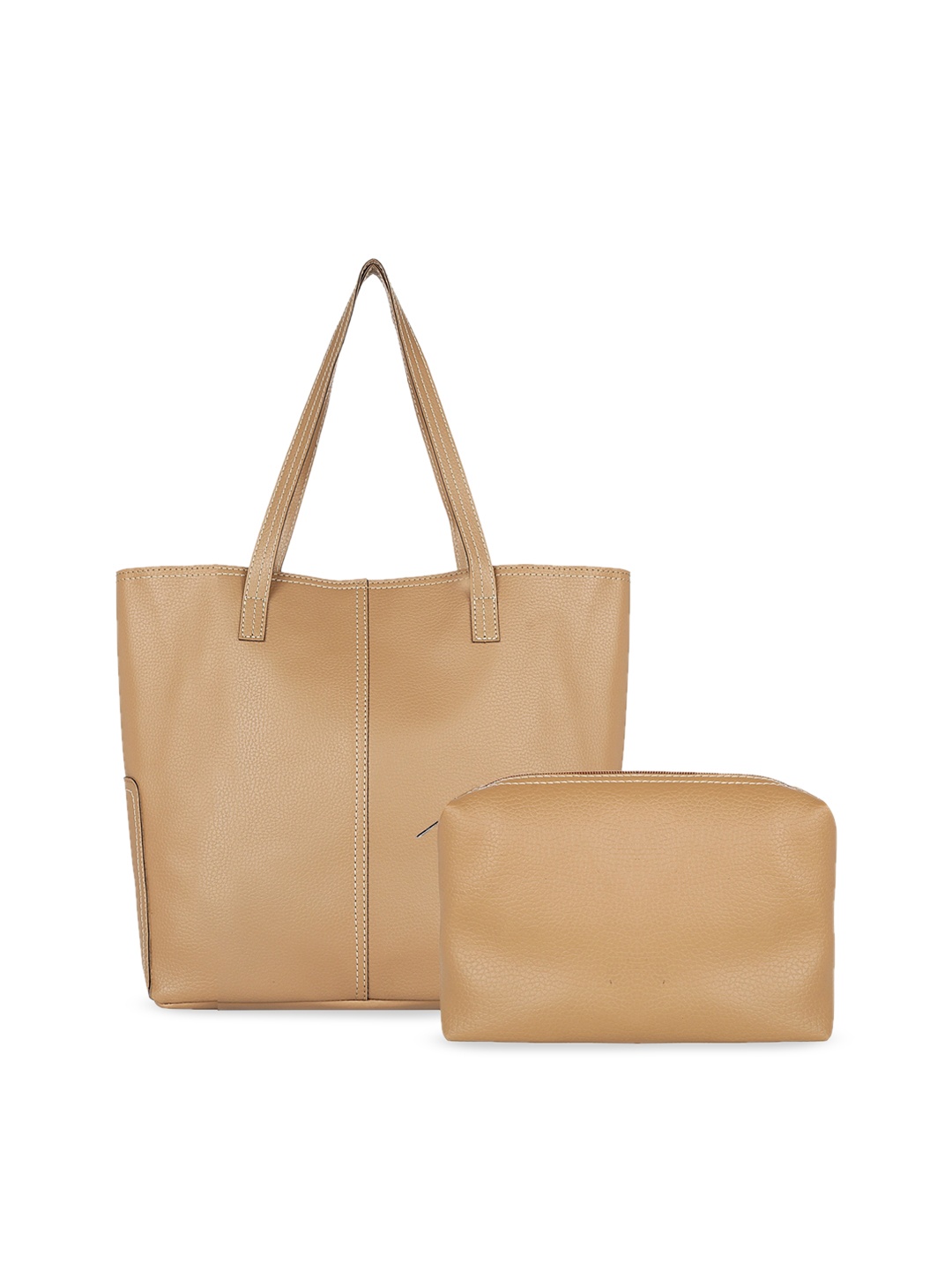 

Toteteca Tan Solid Shoulder Bag
