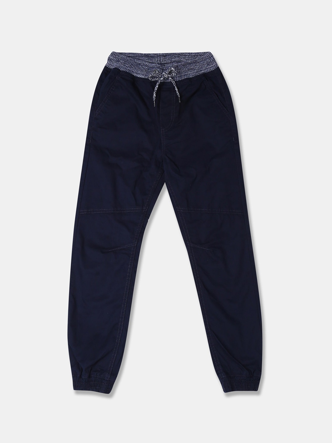 

Cherokee Boys Navy Blue Solid Joggers