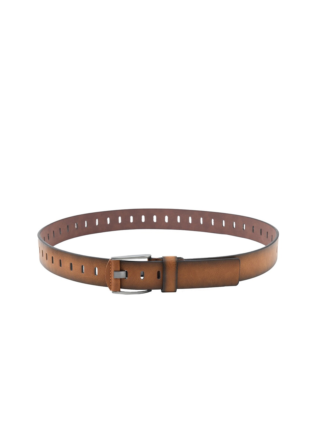 Kastner Men Tan Brown Solid Leather Belt