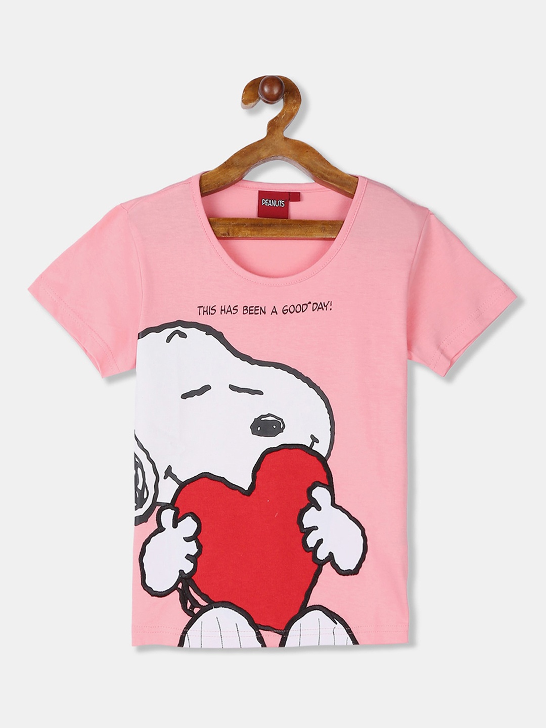 

Colt Girls Pink Printed Round Neck T-shirt