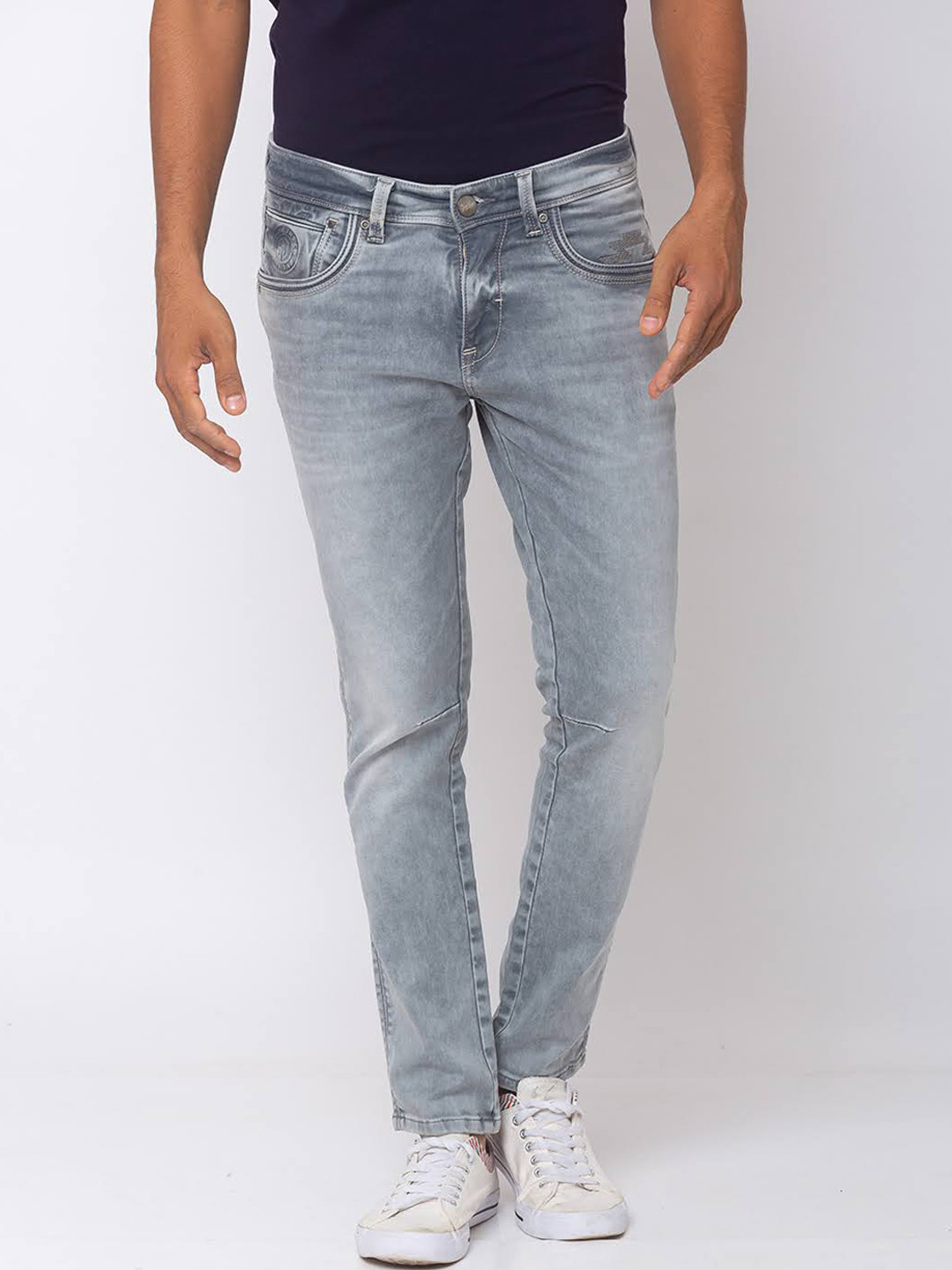 

SPYKAR Men Grey Slim Fit Jeans