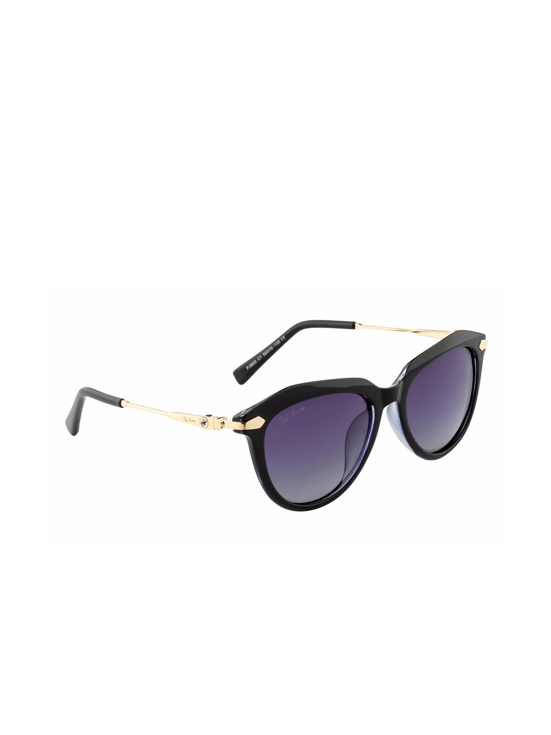 Ted Smith Women Cateye Sunglasses TS-P0805_C1, Blue