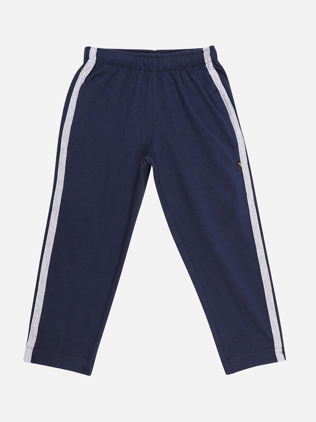 

PROTEENS Boys Navy Blue Solid Straight-Fit Track Pants