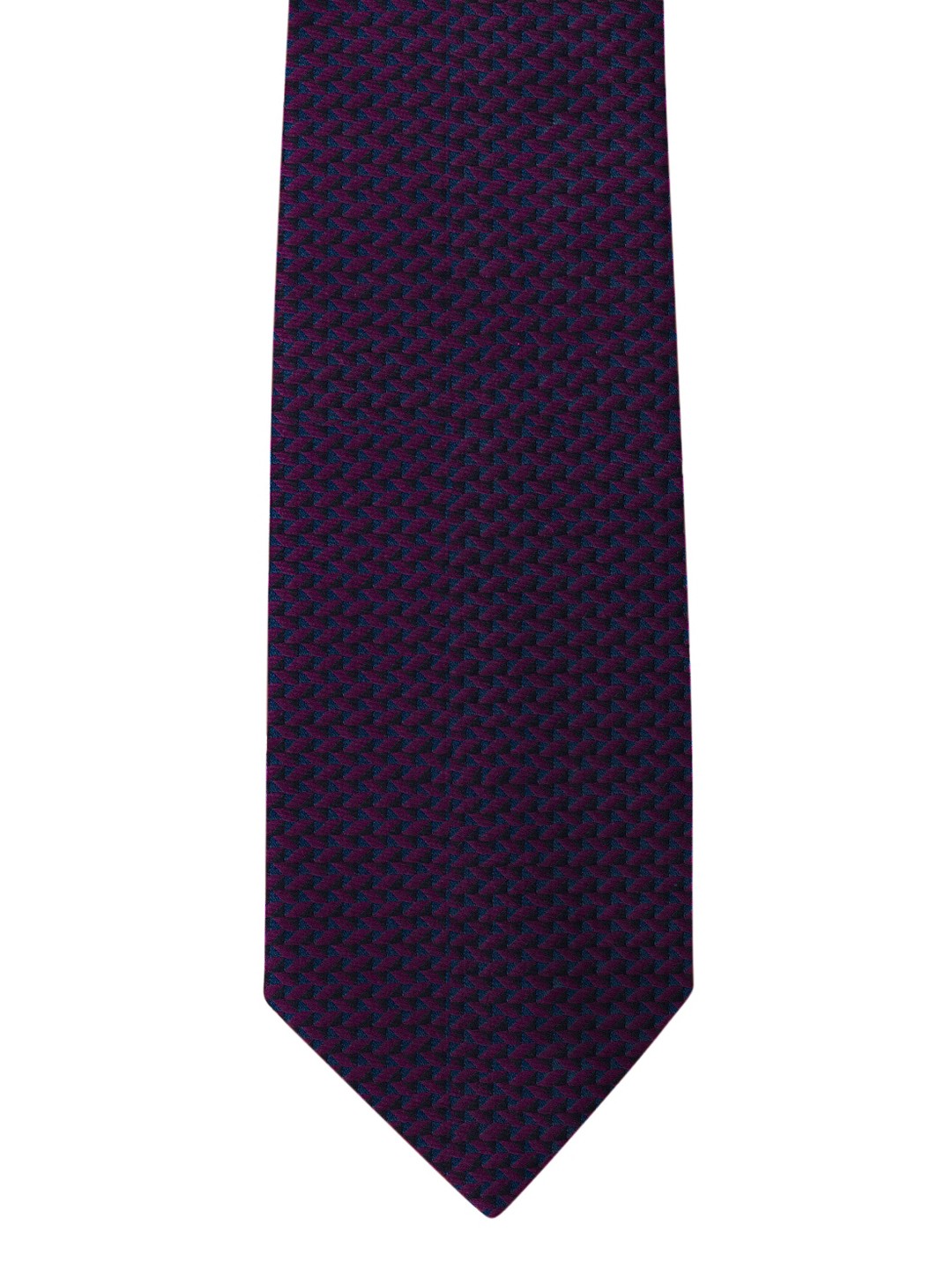 

Blacksmith Purple & Navy Blue Woven Design Skinny Tie
