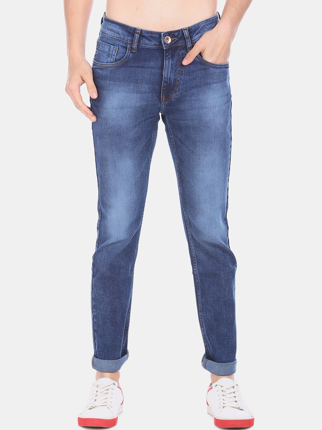 

Flying Machine Men Blue Michael Tapered Fit Jeans