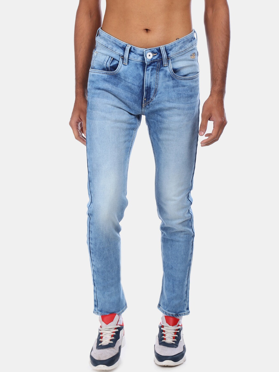 

Flying Machine Men Blue Slim Fit Mid-Rise Clean Look Jeans