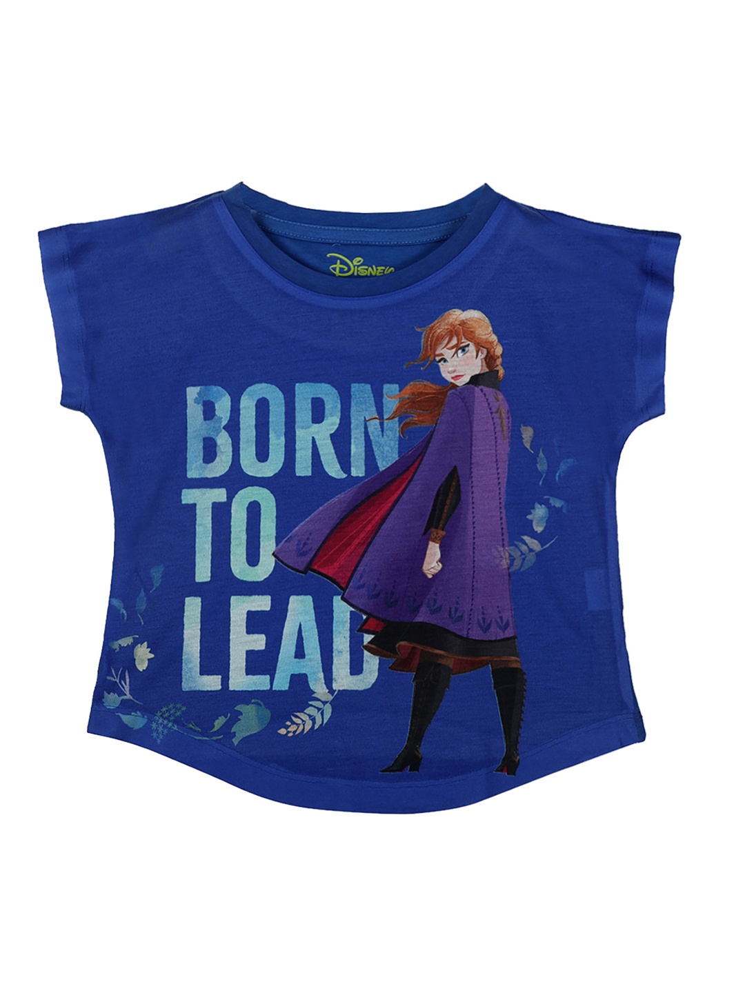 

Frozen Girls Blue & Brown Printed Top