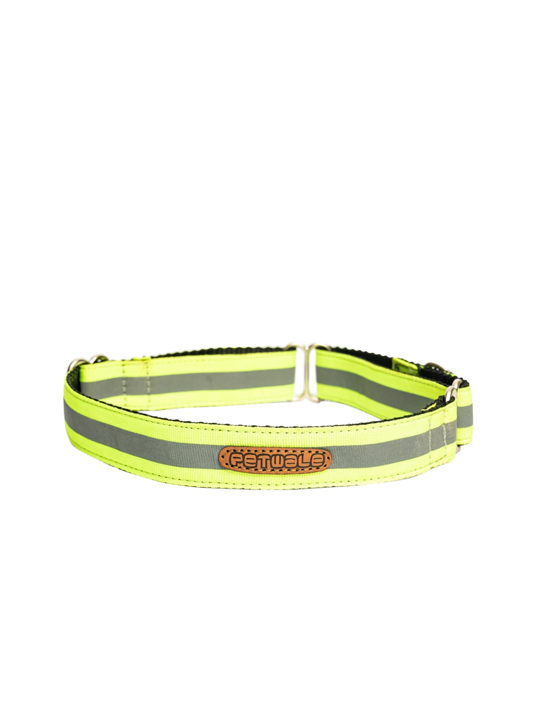 PETWALE Green Reflective Dog Collar - Medium