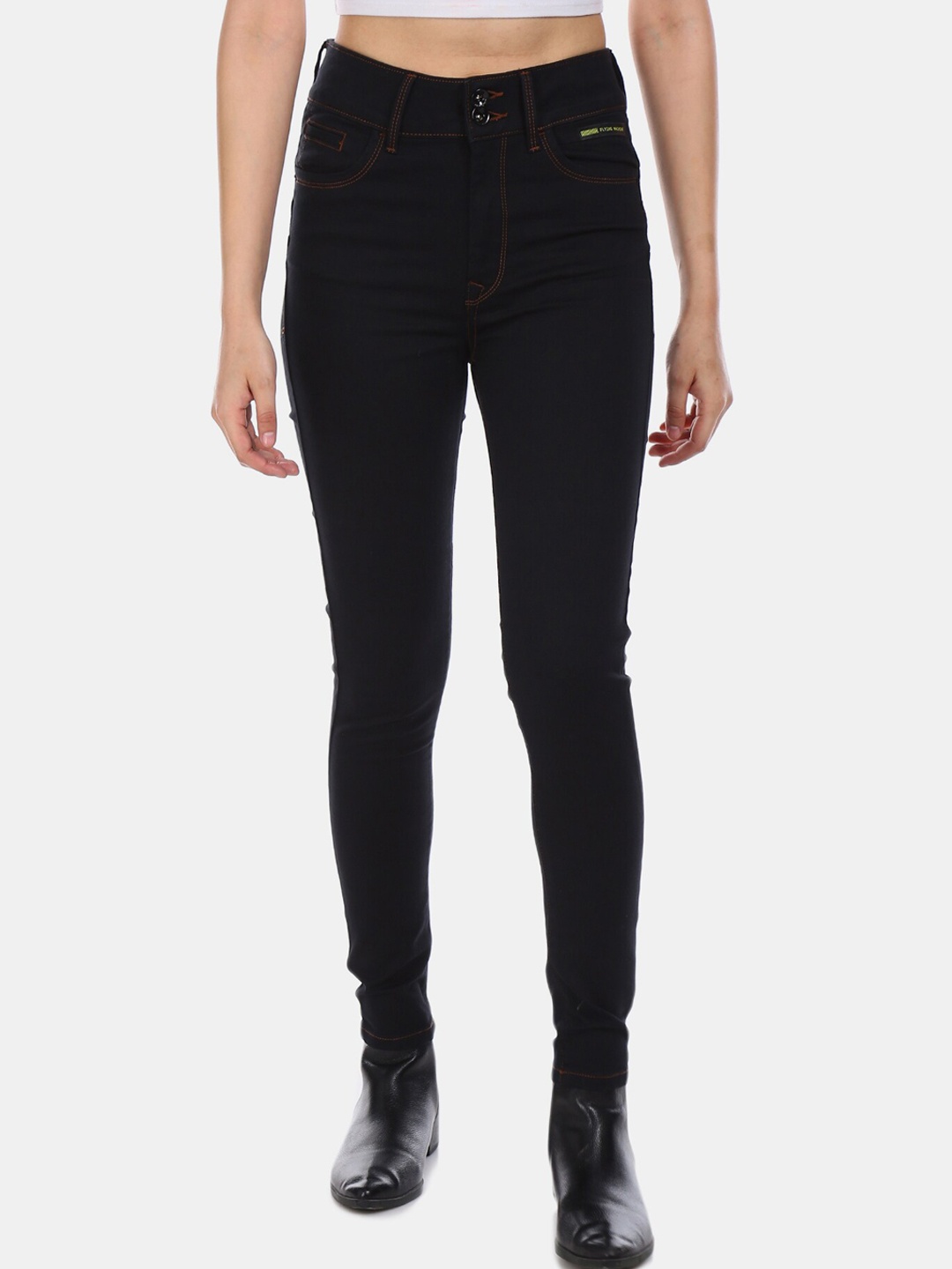 

Flying Machine Women Black Twiggy Super Skinny Fit Jeans