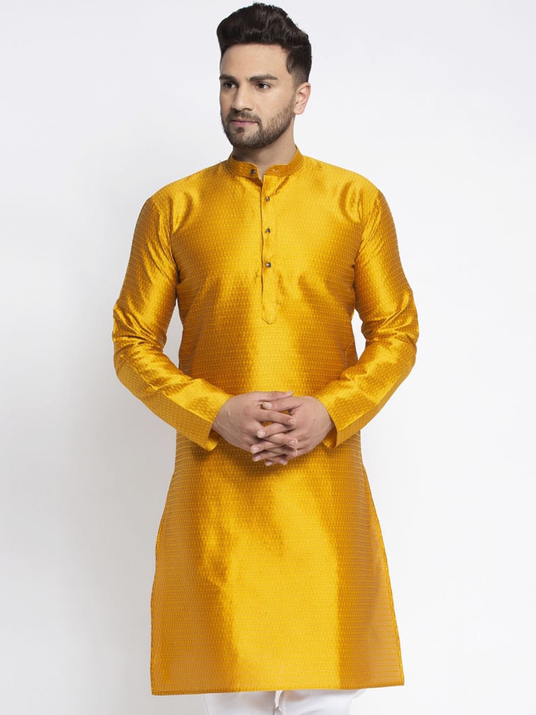 

Jompers Yellow Thread Work Kurta
