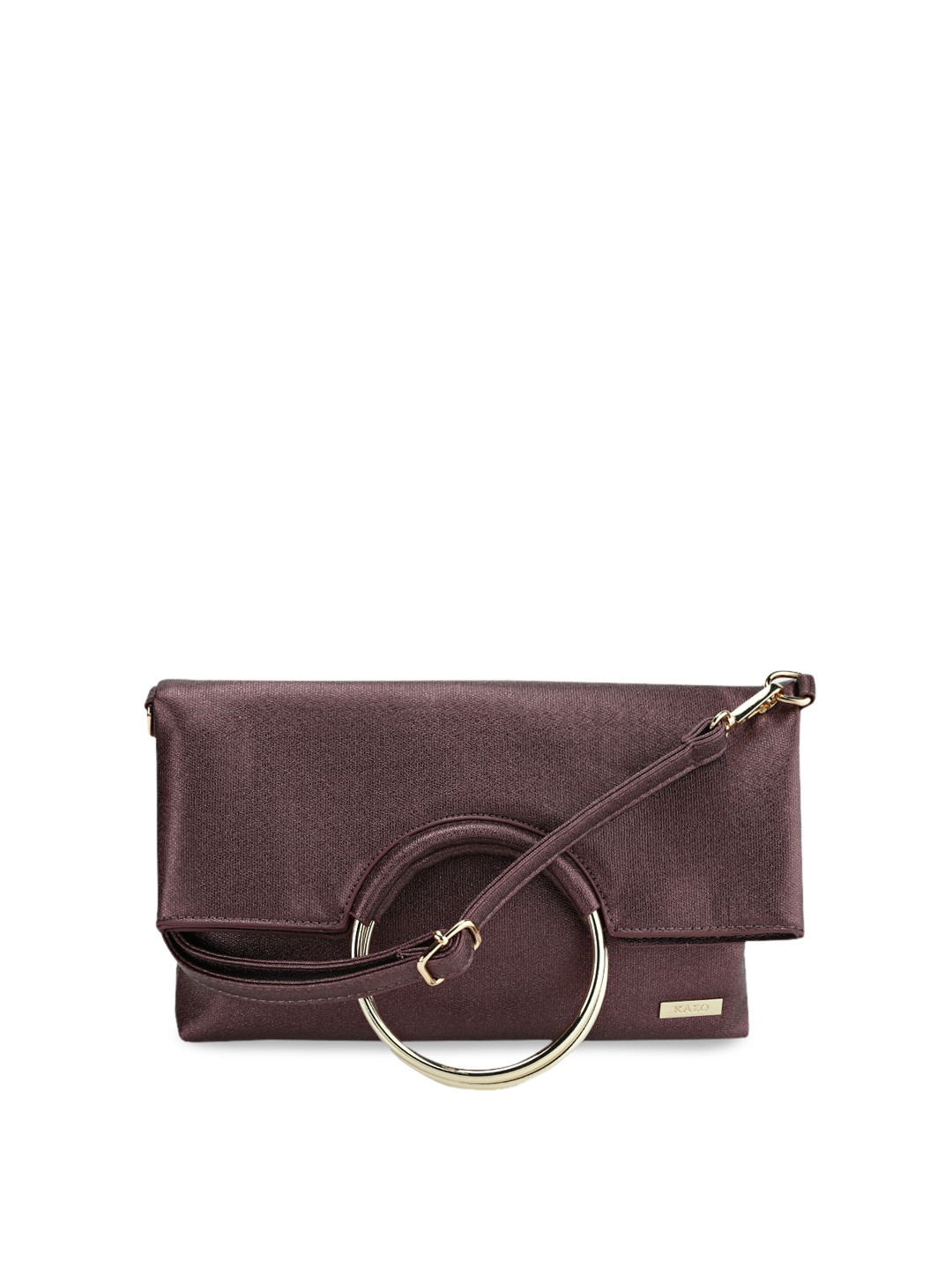 

Kazo Burgundy Solid Purse Clutch