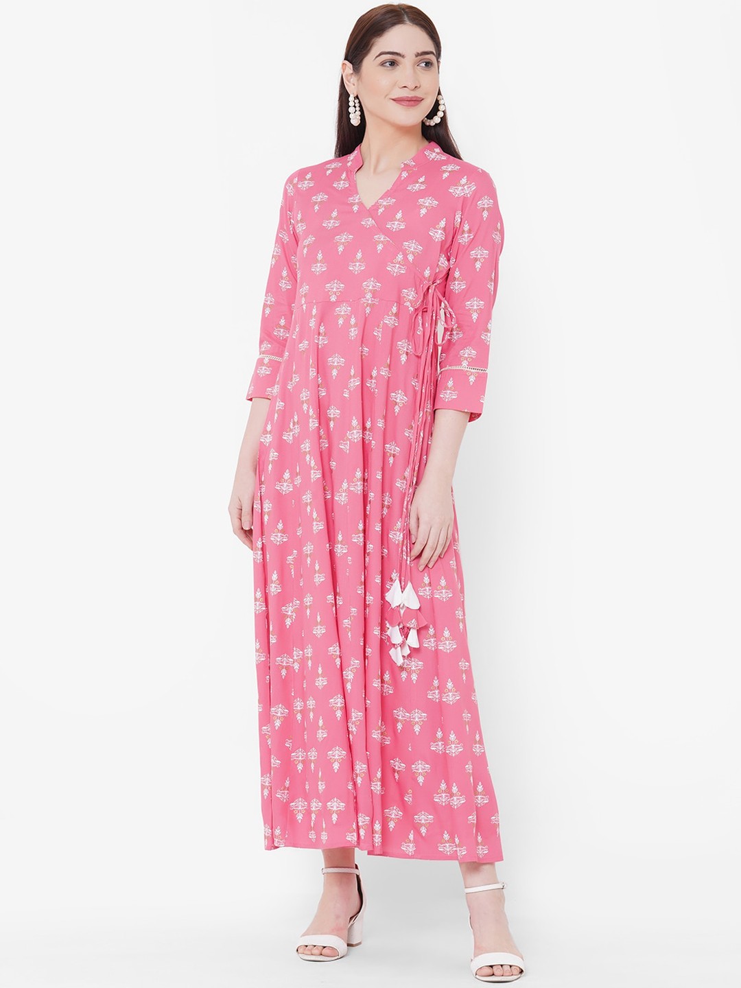 

Aprique FAB Women Pink Printed Anarkali Kurta