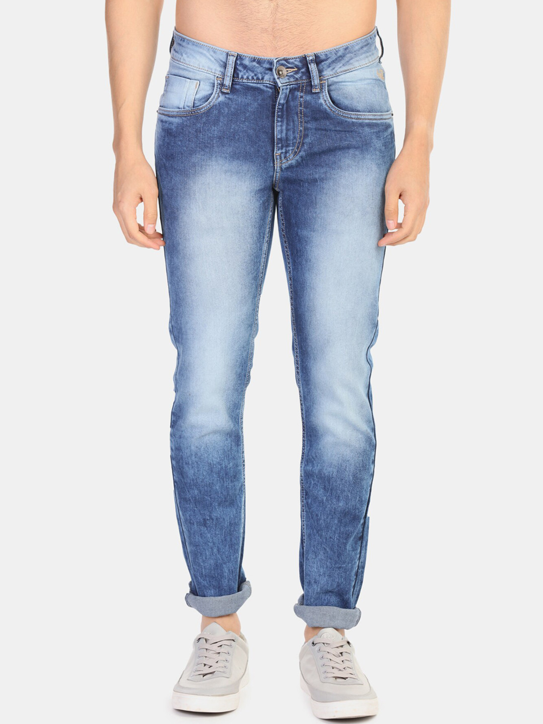 

Flying Machine Men Blue Jackson Skinny Fit Faded Jeans