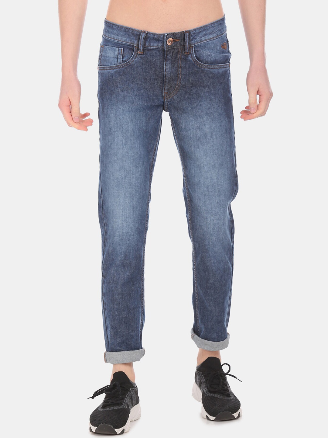 

Flying Machine Men Navy Blue Jackson Tapered Fit Jeans