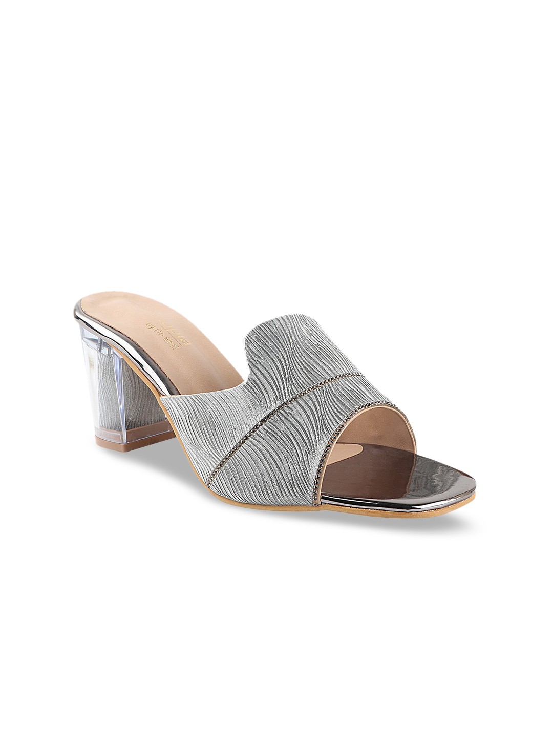 

Shoetopia Girls Grey Textured Heels