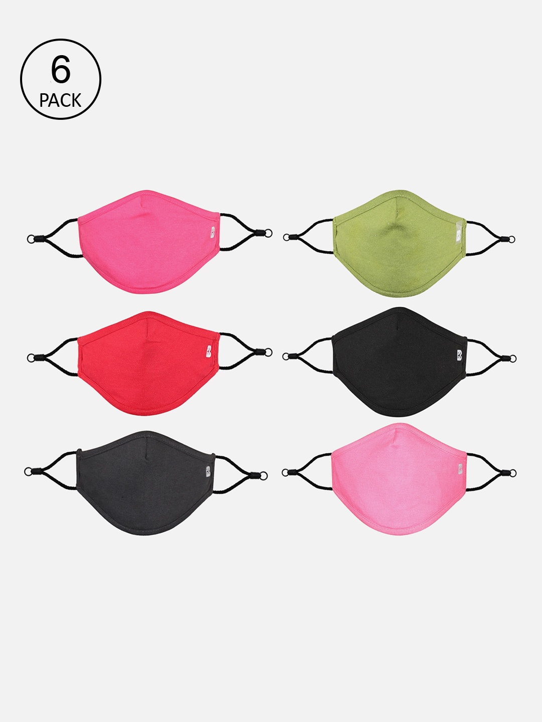 

Bodycare Kids Pack Of 6 Assorted 3-Ply Reusable Cloth Masks