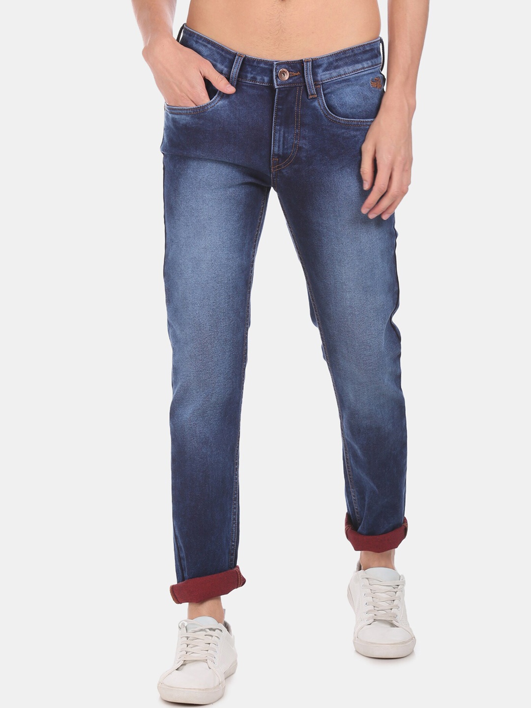 

Flying Machine Men Blue Jackson Tapered Fit Jeans