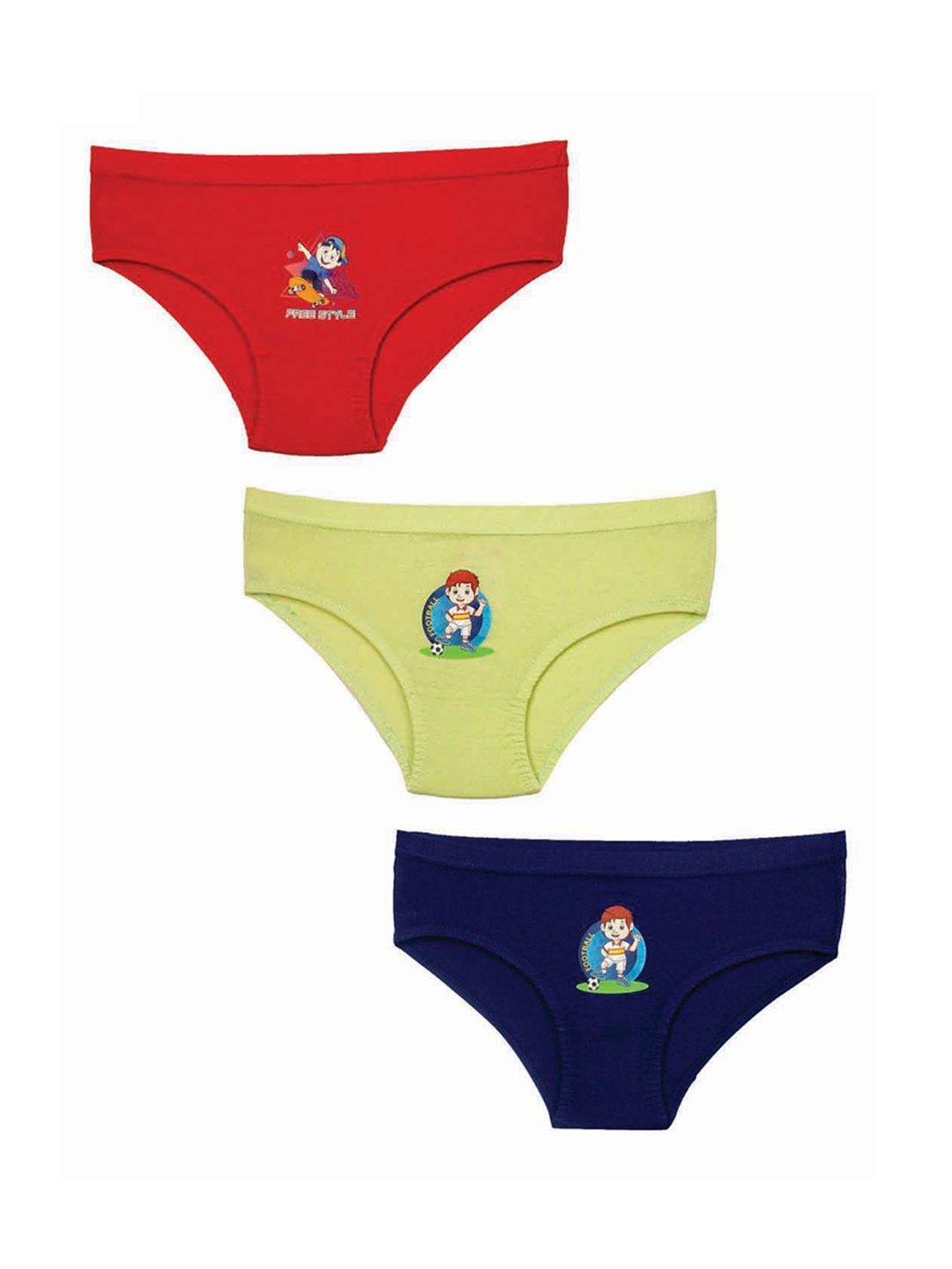 

Zoom Minimondo Girls Pack Of 3 Multicoloured Basic Briefs CHUNMUN-DC-, Multi