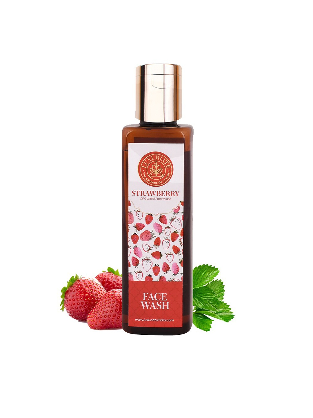 

LUXURIATE Unisex Strawberry Face Wash Cleanser 100 ml, Red