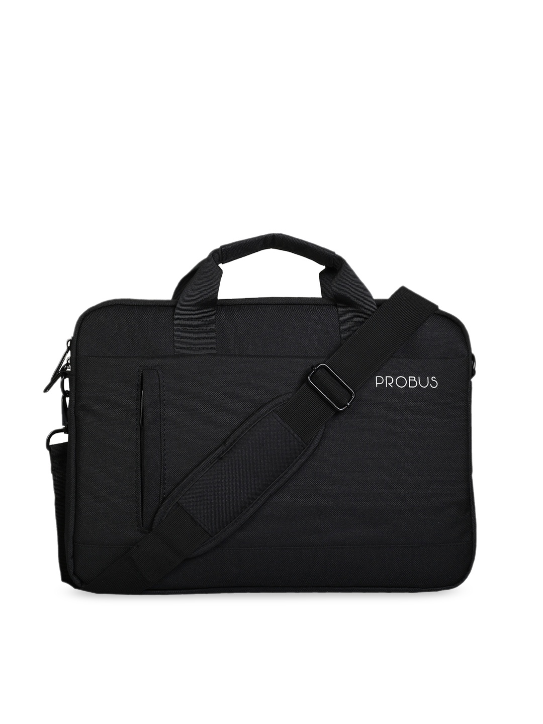 

PROBUS Unisex Black Solid Laptop Bag