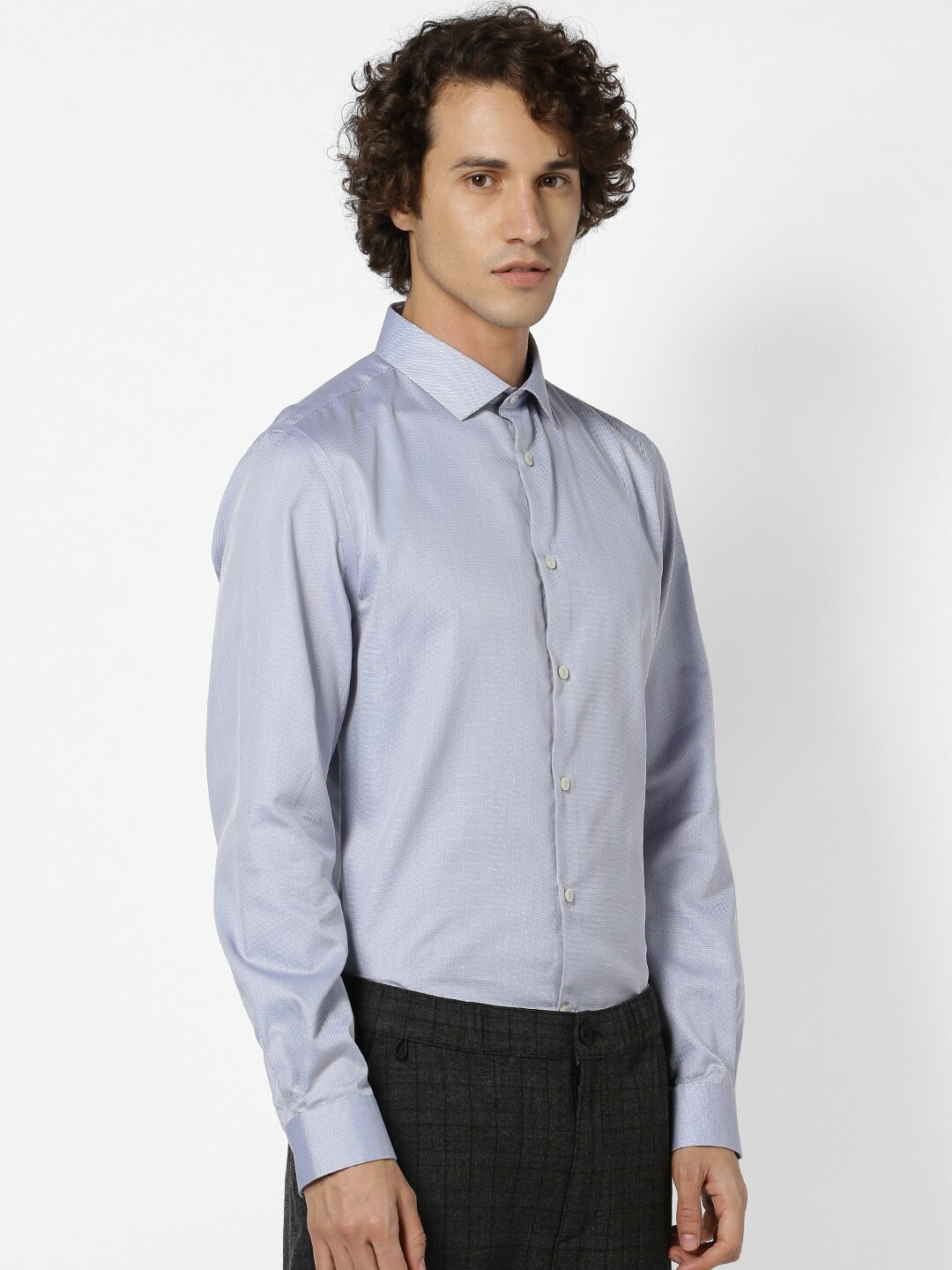 

Celio Men Navy Blue Slim Fit Solid Formal Shirt