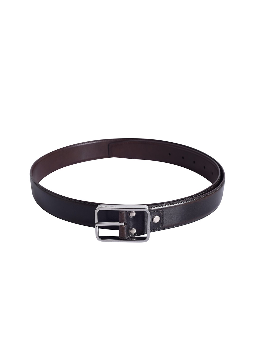

Lino Perros Men Brown Solid Leather Belt