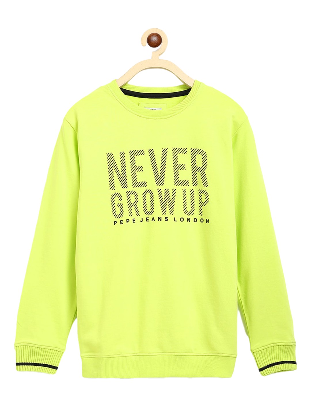 

Pepe Jeans Boys Fluorescent Green Printed Sweatshirt